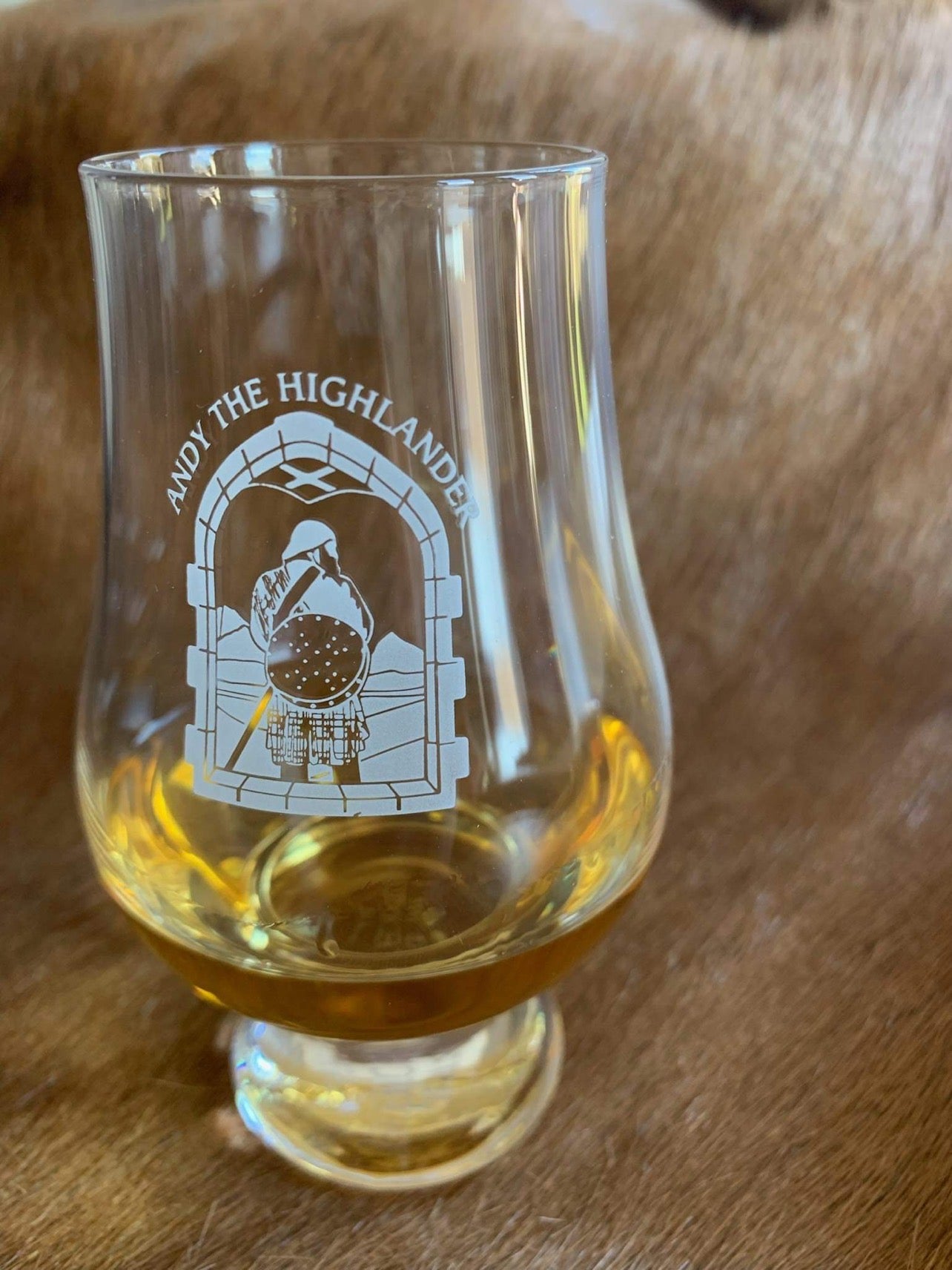 Andy the Highlander - Glencairn Whisky Glasses