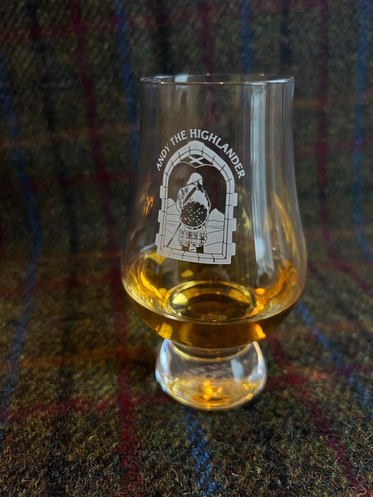 Andy the Highlander - Glencairn Whisky Glasses