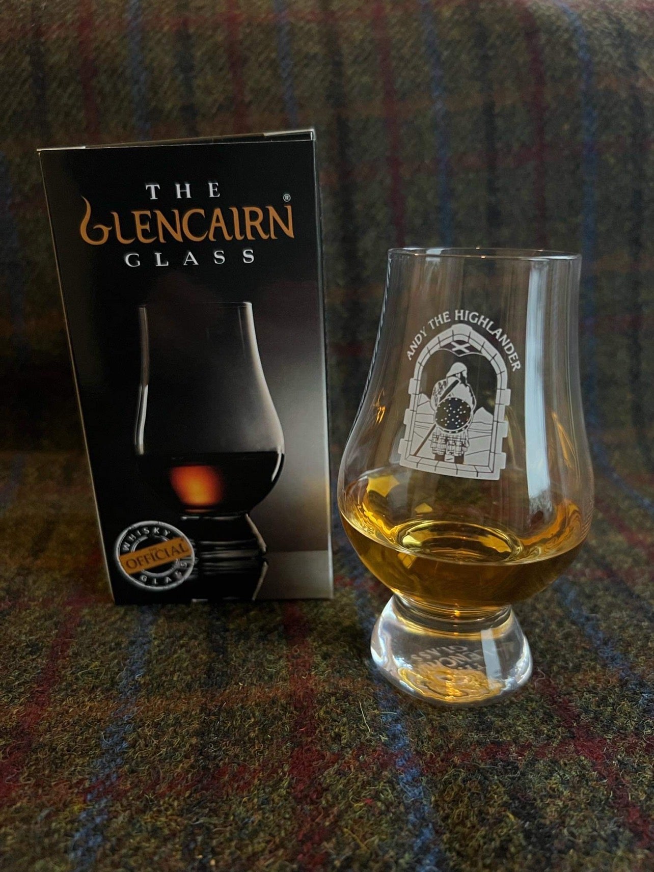 Andy the Highlander - Glencairn Whisky Glasses