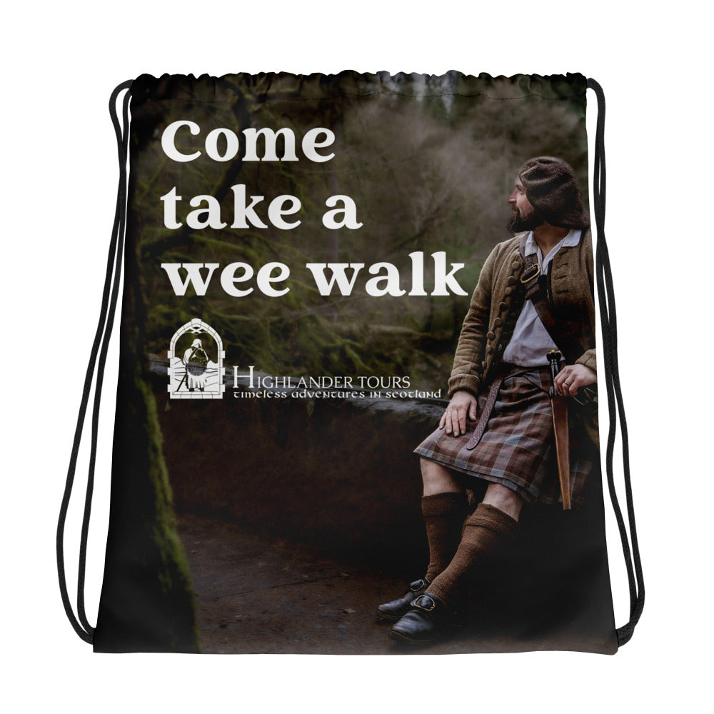 Come take a wee walk - ATH - Drawstring bag