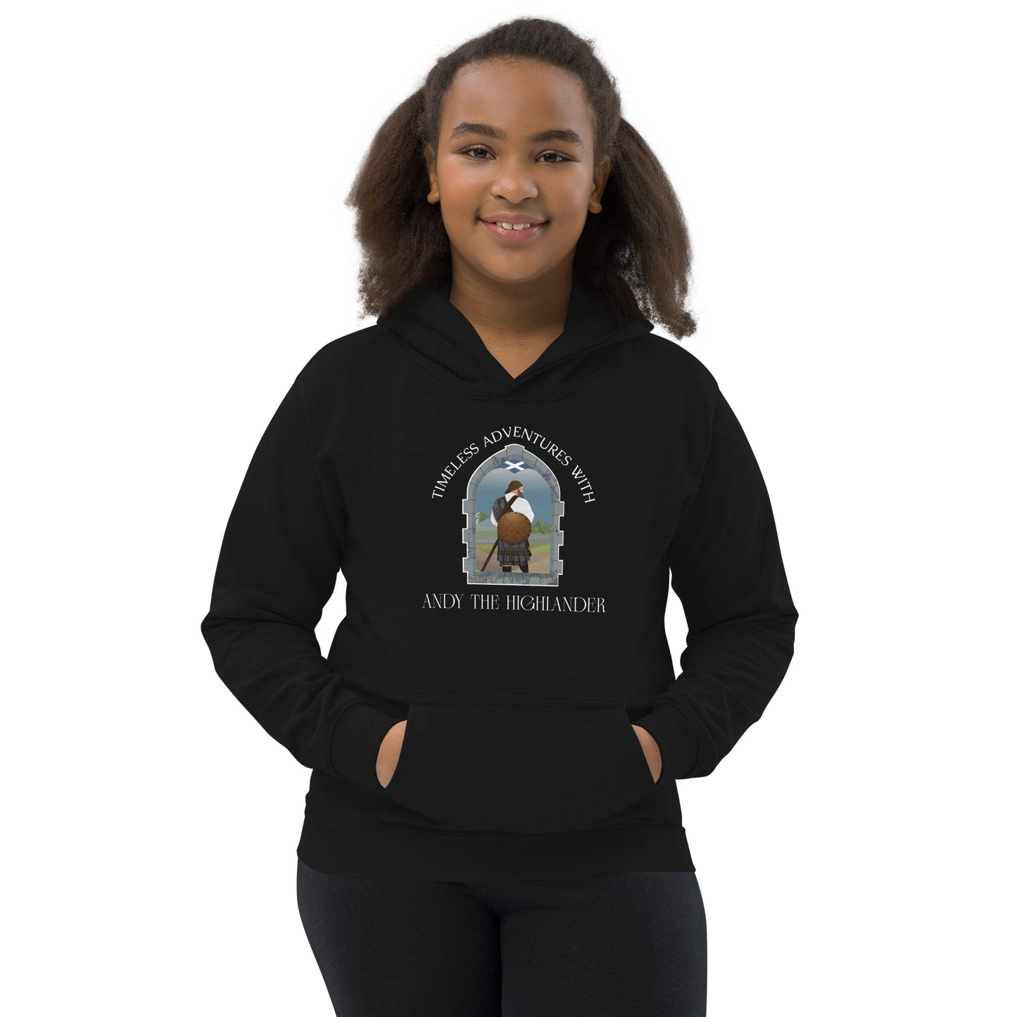 Timeless Adventures with Andy the Highlander - Kids Hoodie