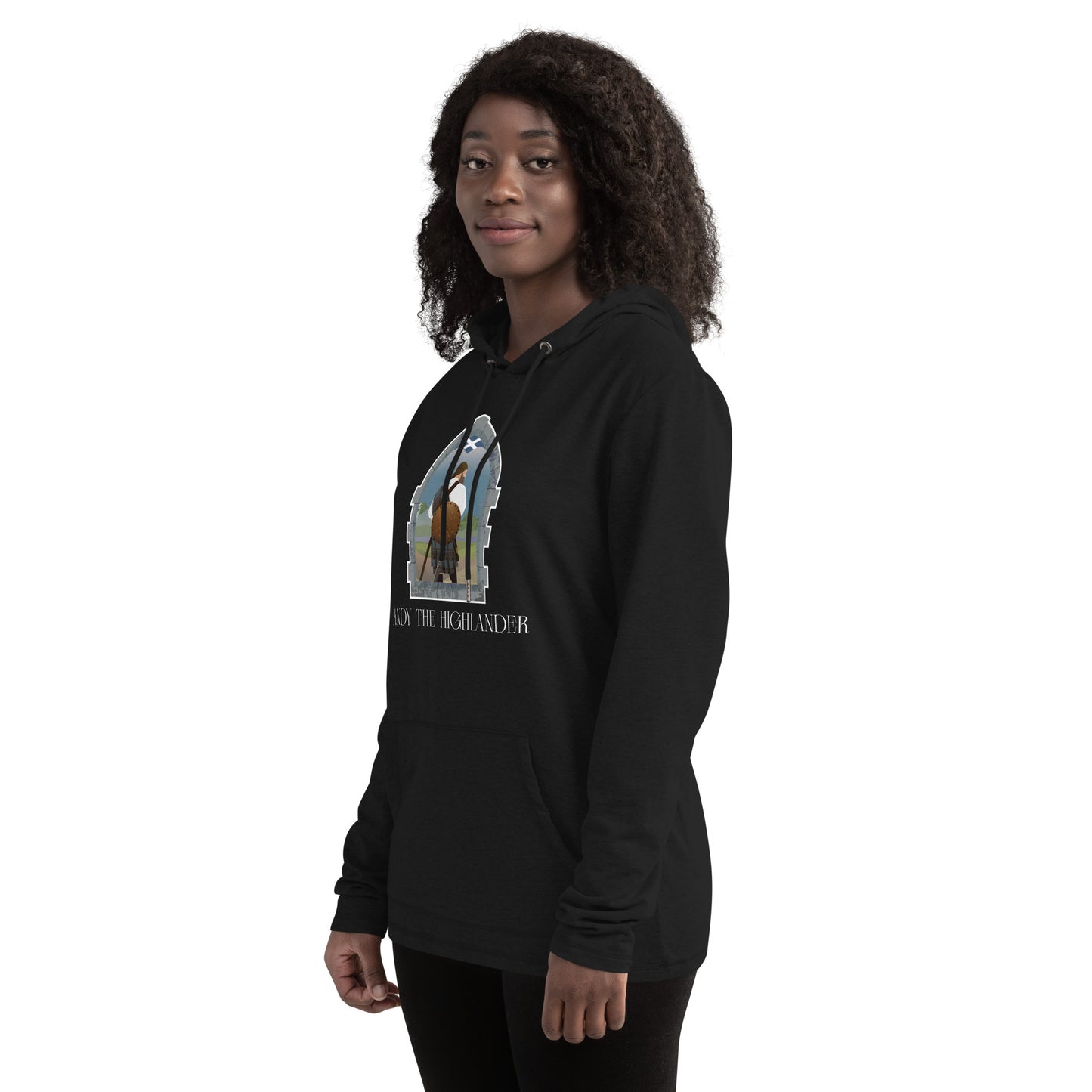 Andy the Highlander - Unisex Lightweight Hoodie