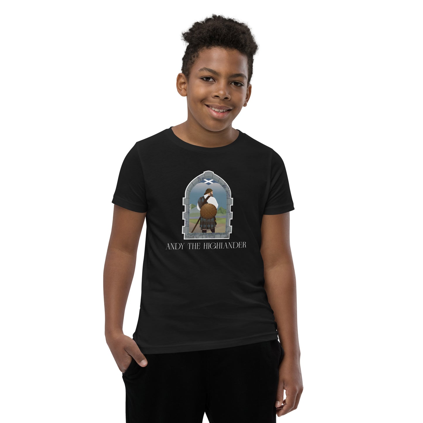 Andy the Highlander - Youth Short Sleeve T-Shirt